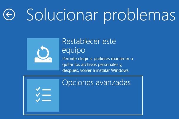 Solucionar problemas modo seguro Windows 10