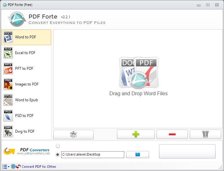 PDF Forte convertidor de archivos a PDF