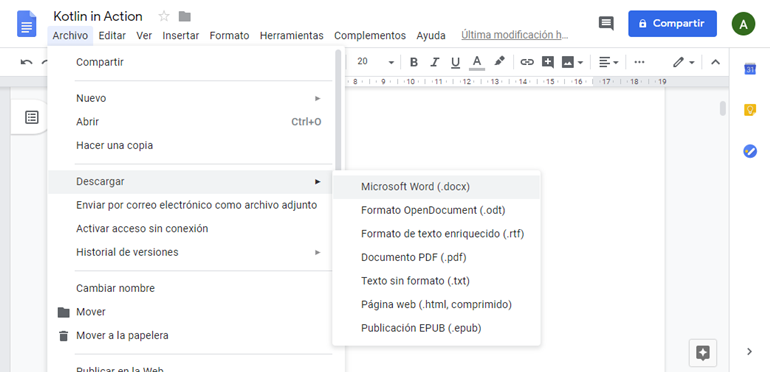 Convertir PDF a Word con Google Drive