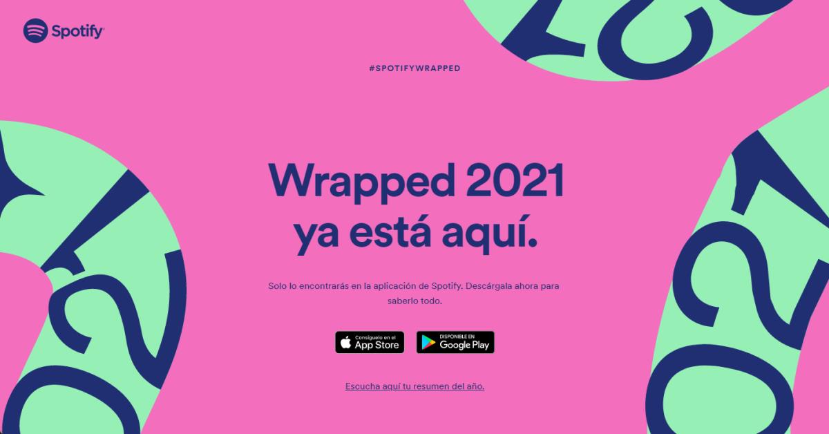 spotify wrapped 2021 resumen año